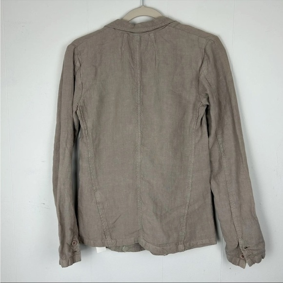 Poetry Womens 100% Linen Blazer Oversized Lagenlook Cotton Lined UK 6 US 2 - Picture 2 of 8